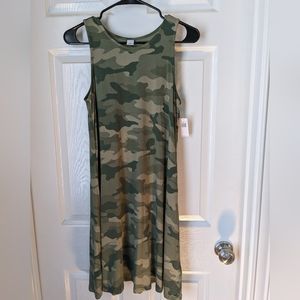 NWT Old Navy Camo Tank Swing Dress. Size S
